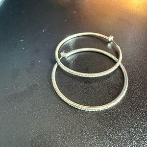 Elegant Silver Hoop Earrings